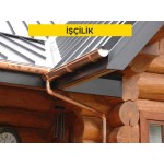 0,50 mm bakır levhadan 155 mm çapında yağmur oluğu yapılması ve yerine tespiti (yuvarlak veya köşeli kesitte) (Malzeme Hariç) (İşçilik) 0,50 mm bakır levhadan 155 mm çapında yağmur oluğu yapılması ve yerine tespiti (yuvarlak veya köşeli kesitte) (Malzeme Hariç) (İşçilik)