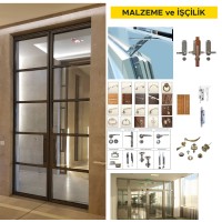 Ayarlı menteşe (çift) plastik kaplamalının yerine takılması (Malzeme Dahil)