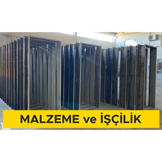 1,50 mm kalınlığında düz siyah sacdan bükme kapı kasası yapılması ve yerine konulması (Malzeme Dahil)