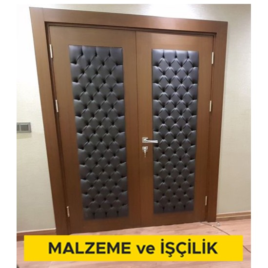 Mevcut kapılara suni deri ile kapitone kaplama yapılması (Malzeme Dahil)