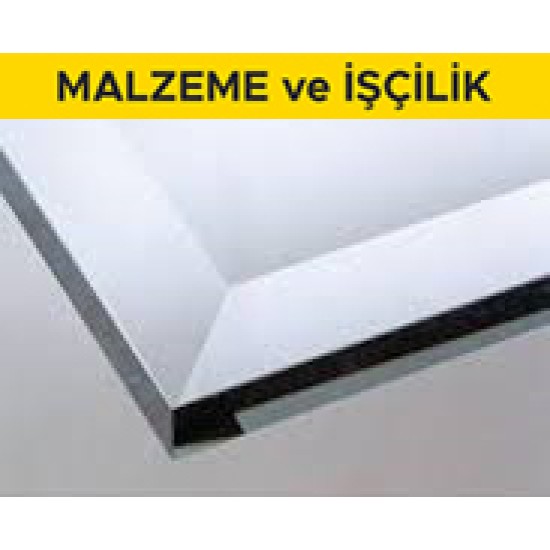 Laminat kaplamalı, iki yüzü odun lifinden yapılmış levhalarla (mdf) presli, kraft dolgulu iç kapı kanadı yapılması, yerine takılması (Malzeme Dahil)