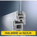 PVC ve alüminyum doğramaya profil ile 4+6 mm kalınlıkta 16 mm ara boşluklu ilk camı ısı kontrol kaplamalı çift camlı pencere ünitesi takılması (Malzeme Dahil)