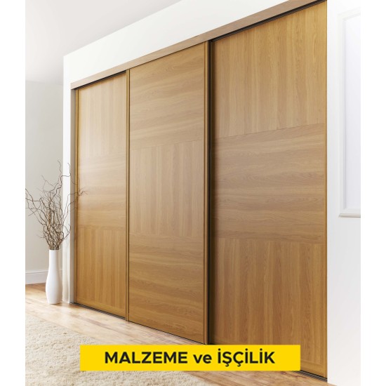 Laminat kaplamalı gömme dolap yapılması (Malzeme Dahil)