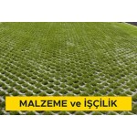 10 cm yüksekliğinde beyaz çimentolu buhar kürlü beton çim taşı ile döşeme kaplaması yapılması (her ebat, renk ve desende) (Malzeme Dahil) 10 cm yüksekliğinde beyaz çimentolu buhar kürlü beton çim taşı ile döşeme kaplaması yapılması (her ebat, renk ve desende) (Malzeme Dahil)