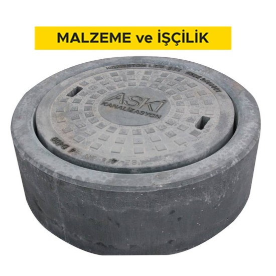 Betonarme kompozit rögar kapağı temini ve yerine konulması (kapak net açıklığı minumum 600 mm) (Malzeme Dahil)