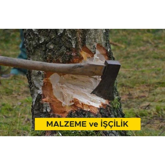 El ile ağaç kesilmesi ve sökme işi, çapı 81 cm den büyük olan beher ağaç için (Malzeme Dahil)