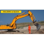 Makine ile her derinlik ve her genişlikte yumuşak ve sert küskülük kazılması (Derin kazı) (Malzeme Dahil)