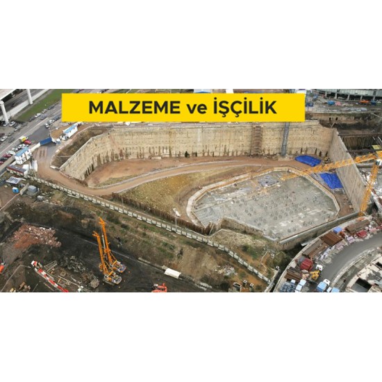 Dikey basınç değeri 60 Mpa ve üzeri zemin için, hidrofreze makinesi ile, hertürlü ölçüde, C30/35 basınç dayanımımda yerinde dökme beton ile diyafram duvar yapılması (0,00 - 36,00 m arası, 36,00 m dahil) (Malzeme Dahil)