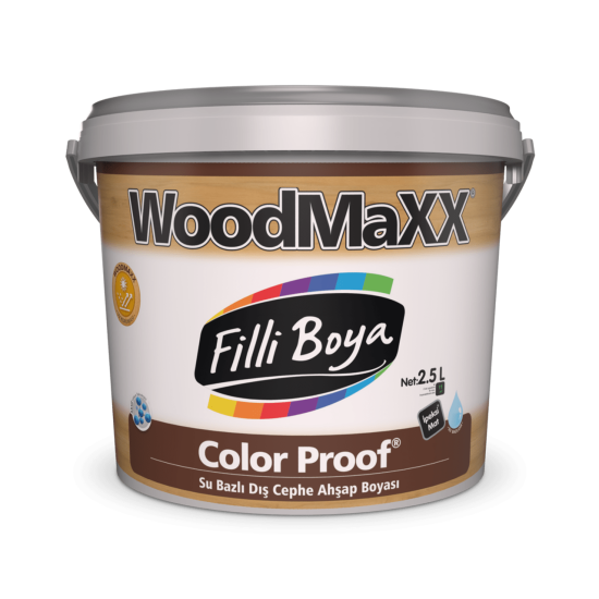 FİLLİ BOYA - WoodMaXX Color Proof Su Bazlı Dış Cephe Ahşap Boyası