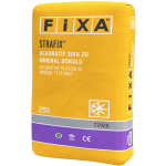 Fixa Yapı Kimyasalları - Strafix Dekoratif Sıva 20 - Mineral Dokulu - Beyaz(Kalın)