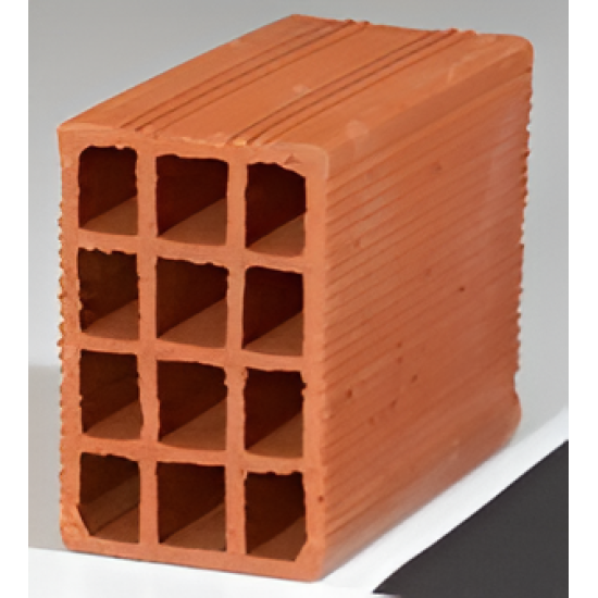 Kudret Tuğla - 10'luk Tuğla - 190 x 100 x 190 mm Ebatlarında Yatay Delikli Tuğla