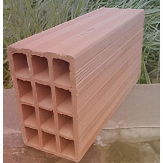 Kudret Tuğla - 10 x 20 x 30'luk Tuğla - 300 x 100 x 200 mm Ebatlarında Yatay Delikli Tuğla