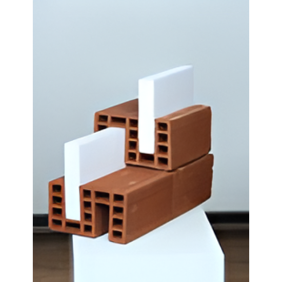 Kudret Tuğla - 19'luk Termal Tuğla - 190 x 190 x 125 mm Ebatlarında Yatay Delikli Isı Yalıtımlı Tuğla