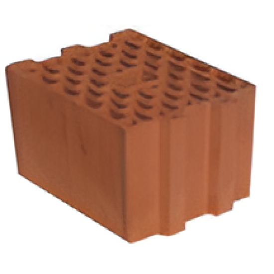 Kudret Tuğla - 19 x 24'luk İzolasyon Tuğlası - 240 x 190 x 235 mm Ebatlarında Düşey Delikli Tuğla