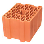 Kudret Tuğla - 19 x 25'lik Petek İzolasyon Tuğlası - 250 x 190 x 190 mm Ebatlarında Düşey Delikli İzo Tuğla