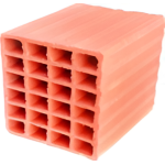 Kudret Tuğla - 24'lük Tuğla - 235 x 240 x 180 mm Ebatlarında Yatay Delikli Tuğla