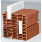 Kudret Tuğla - 24'lük Termal Tuğla - 235 x 240 x 135 mm Ebatlarında Yatay Delikli Isı Yalıtımlı Tuğla