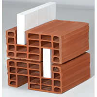 Kudret Tuğla - 24'lük Termal Tuğla - 235 x 240 x 135 mm Ebatlarında Yatay Delikli Isı Yalıtımlı Tuğla