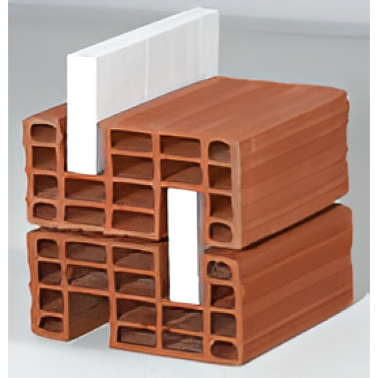 Kudret Tuğla - 24'lük Termal Tuğla - 235 x 240 x 135 mm Ebatlarında Yatay Delikli Isı Yalıtımlı Tuğla