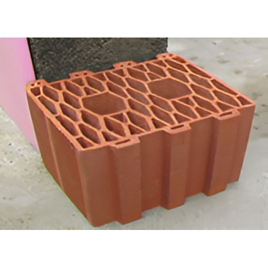 Kudret Tuğla - 28-19'luk Petek İzolasyon Tuğlası - 240 x 280 x 190 mm Ebatlarında Düşey Delikli İzo Tuğla