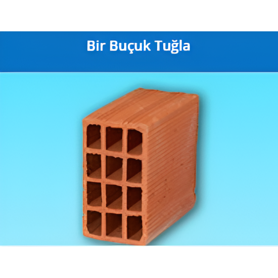 Kudret Tuğla - Bir Buçukluk Yatay Delikli Başlama Tuğlası