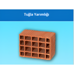 Kudret Tuğla - Yarımlık Yatay Delikli Başlama Tuğlası