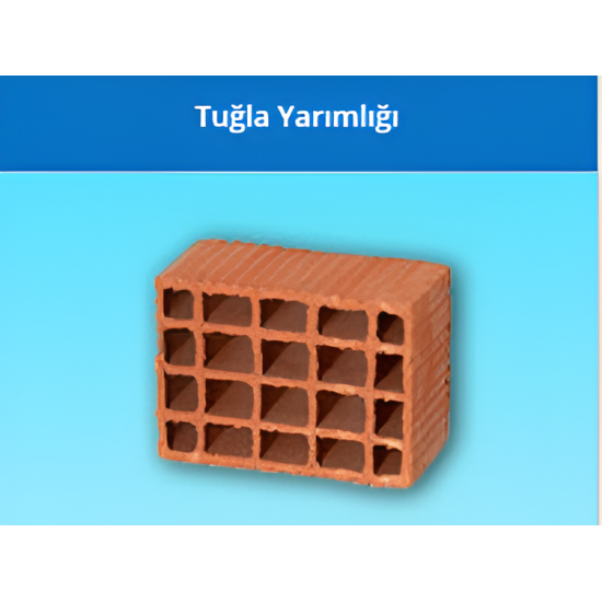 Kudret Tuğla - Yarımlık Yatay Delikli Başlama Tuğlası