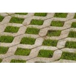 8 cm yüksekliğinde, her renk ve ebatta normal çimentolu beton çim taşı (karekteristik yarmada çekme dayanımı (T) > 3,6 Mpa kırılma yükü >250 N/mm olmalıdır)