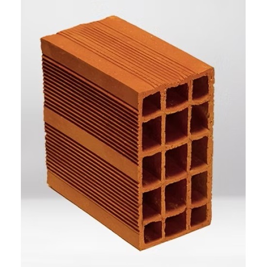 Ortaş Tuğla - 10'luk Tuğla - 190 x 100 x 190 mm Ebatlarında Yatay Delikli Tuğla