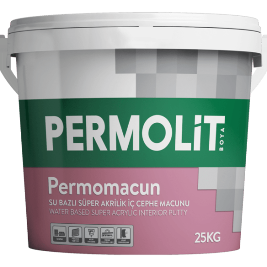 Permolit - Permomacun Su Bazlı Süper Akrilik İç Cephe Macunu