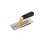 San Deco - Altın Kaplama Kulplu Çelik Sonlama Malası 200 x 80 mm