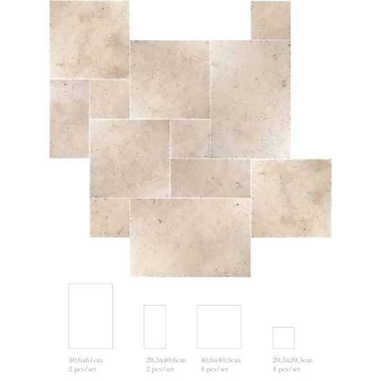 Sesemar Mermer - Medium Light Travertine - Traverten