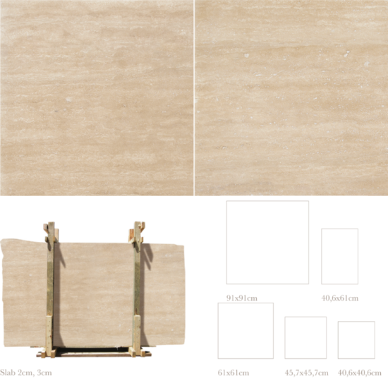 Sesemar Mermer - Medium Vein Cut Travertine - Traverten
