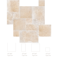 Sesemar Mermer - Tumbled Set - Traverten