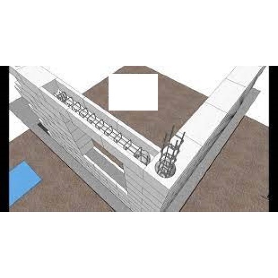 10 cm kalınlıkta techizatlı gazbeton lento (5,00 N/mm² ve 600 kg/m³)