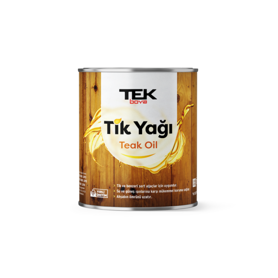 TEK BOYA - Tik Yağı (Teak Oil) - Ahşap Bakım Ve Koruma Yağı