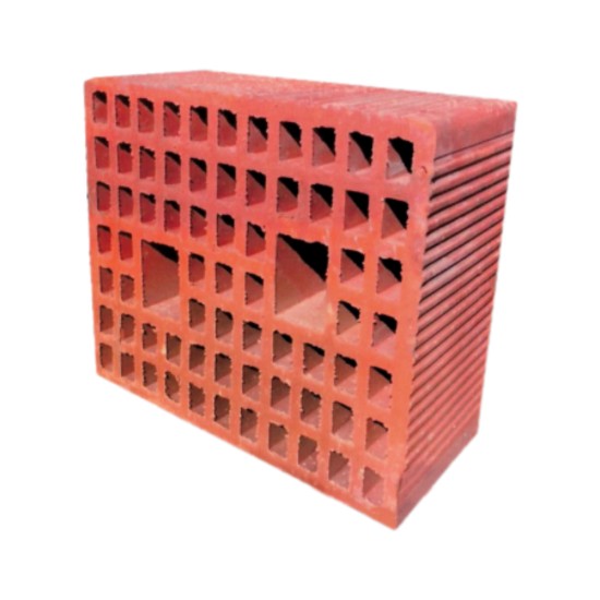 Tekinler Baf Tuğla - Y-3 Ses Akustik Yığma Tuğla - 300 x 250 x 185 mm Ebatlarında Düşey Delikli Tuğla