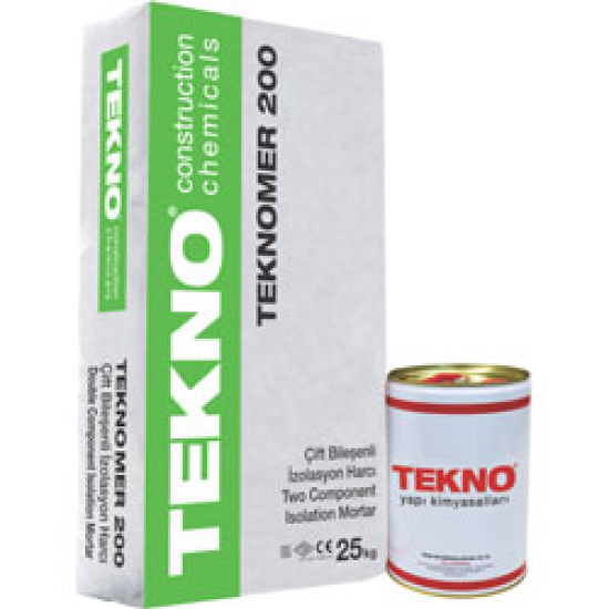 Tekno Yapı Kimyasalları - Teknomer 200 Kristalize (İki Bileşenli) - Su Yalıtım Malzemesi