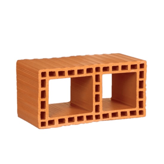 Zümrüt Kiremit Tuğla - 25'lik Shunt Baca Tuğlası - 240 x 430 x 190 mm Ebatlarında