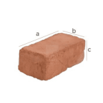 Zümrüt Kiremit Tuğla - Baba Harman Tuğla - 260 x 130 x 80 mm Ebatlarında