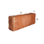 Zümrüt Kiremit Tuğla - Bisküvi Harman Tuğla - 150 x 60 x 30 mm Ebatlarında