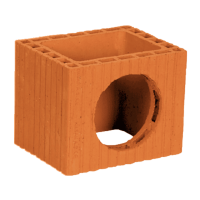 Zümrüt Kiremit Tuğla - Kare Baca Tuğlası - 240 x 190 x 190 mm Ebatlarında