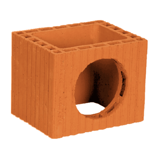 Zümrüt Kiremit Tuğla - Kare Baca Tuğlası - 240 x 190 x 190 mm Ebatlarında