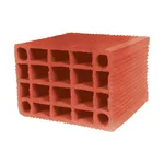 Çenesizler Toprak - Kiremit Tuğla - 13,5'luk Blok Tuğla - 190 x 135 x 190 mm Ebatlarında Yatay Delikli Tuğla
