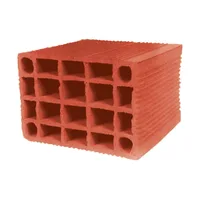 Çenesizler Toprak - Kiremit Tuğla - 13,5'luk Blok Tuğla - 190 x 135 x 190 mm Ebatlarında Yatay Delikli Tuğla
