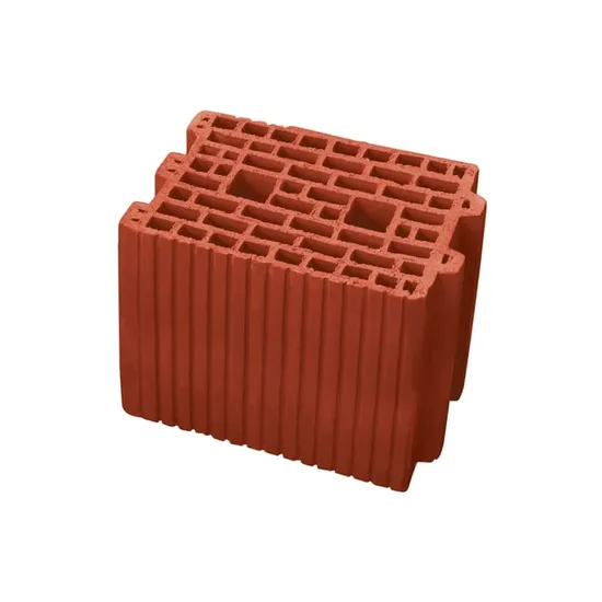 Çenesizler Toprak - Kiremit Tuğla - Poroton Tuğla-1 - 290 x 190 x 235 mm Ebatlarında Düşey Delikli Tuğla