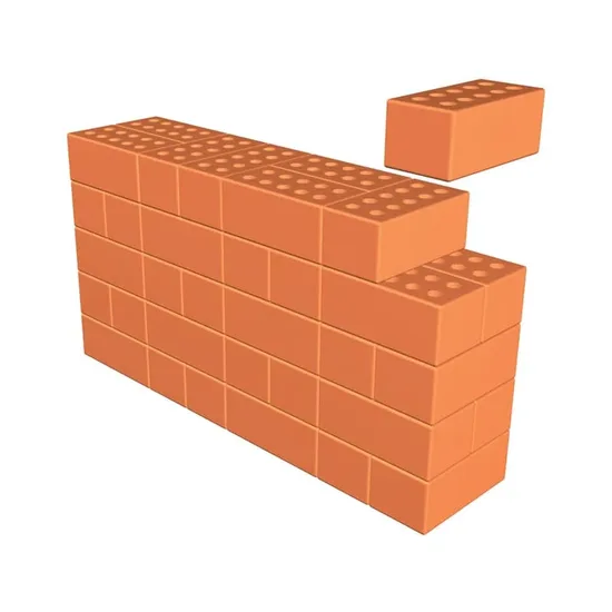 Çenesizler Toprak - Kiremit Tuğla - Modüler Tuğla - 190 x 90 x 85 mm Ebatlarında Pres Tuğla