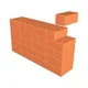Çenesizler Toprak - Kiremit Tuğla - Modüler Tuğla - 190 x 90 x 85 mm Ebatlarında Pres Tuğla