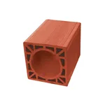 Çenesizler Toprak - Kiremit Tuğla - Yuvarlak Baca Tuğlası - 260 x 260 x 190 mm Ebatlarında