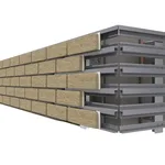 Sarı Renkte, 16-30 mm Kalınlıkta, Yüzey Alanı ≤ 0.15 m² Giydirme Cephe Tuğlası